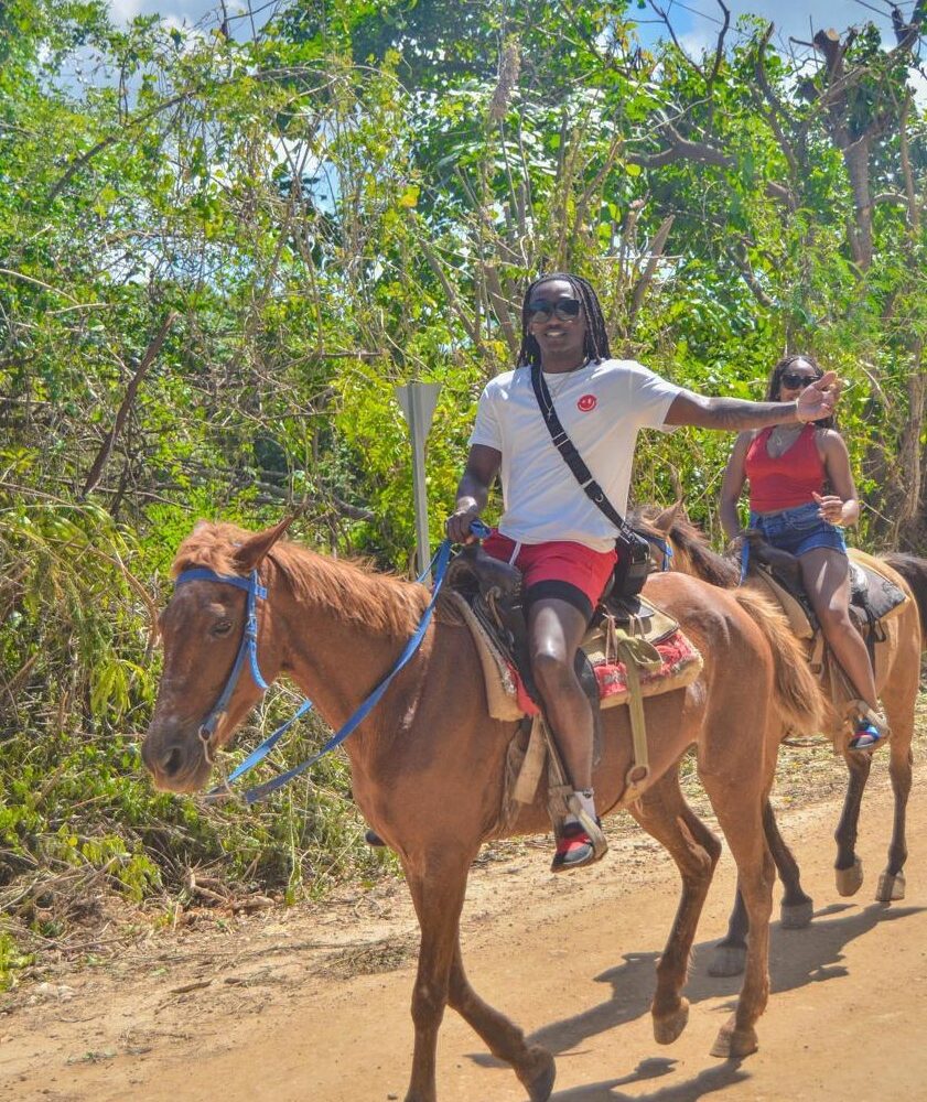 Horseback riding excursion in Punta Cana with smiling riders